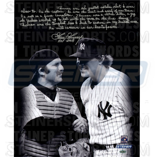 Goose Gossage with Thurman Munson Signed 16x20 Story Photo w/ HOFInsc