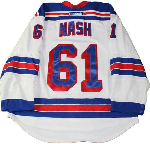 Rick Nash New York Rangers 2015-2016 Season Game Used #61 White Jersey (Set 4) (3/3/2016 - 4/9/2016)  (Size 56)