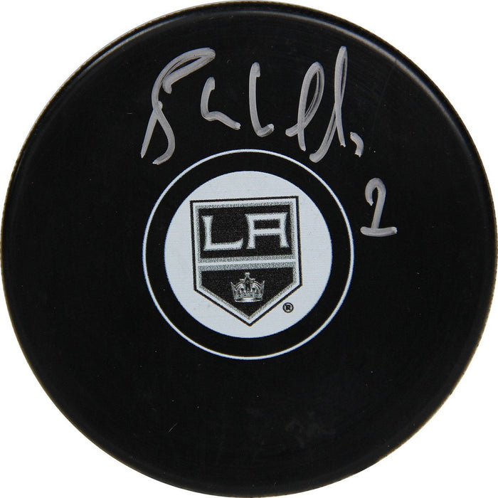 Bernie Nicholls Signed LA Kings Puck