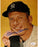 Mickey Mantle Signed Up Close w/ Yellow Background 8x10 Photo (JSA)