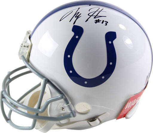 TY Hilton Signed Indianapolis Colts Riddell Proline Helmet Signed In Black