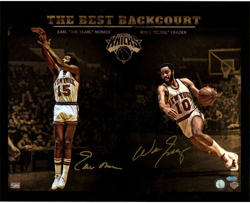 Walt Frazier Earl Monroe New York Knicks Dual Signed 16x20 Photo