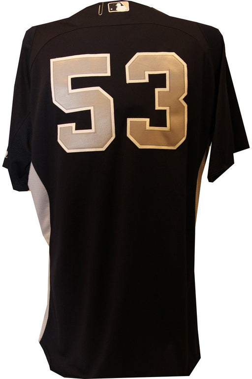 Cory Wade  Jersey - NY Yankees 2012 Spring Training Worn #53 Home BP Top (46) (3/7/2012) (EK090359)