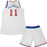 Samuel Dalembert Uniform - NY Knicks 2014-2015 Season Game Used #11 White Road Opener Uniform (10/30/2014 vs. Cleveland Cavaliers)