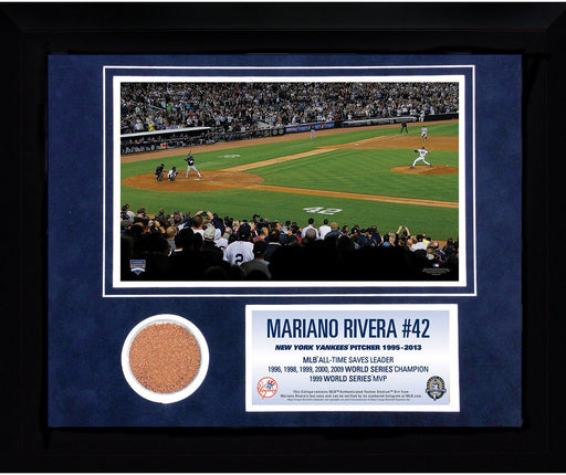 Mariano Rivera MLB All-Time Saves Leader 11x14 Mini Dirt Collage