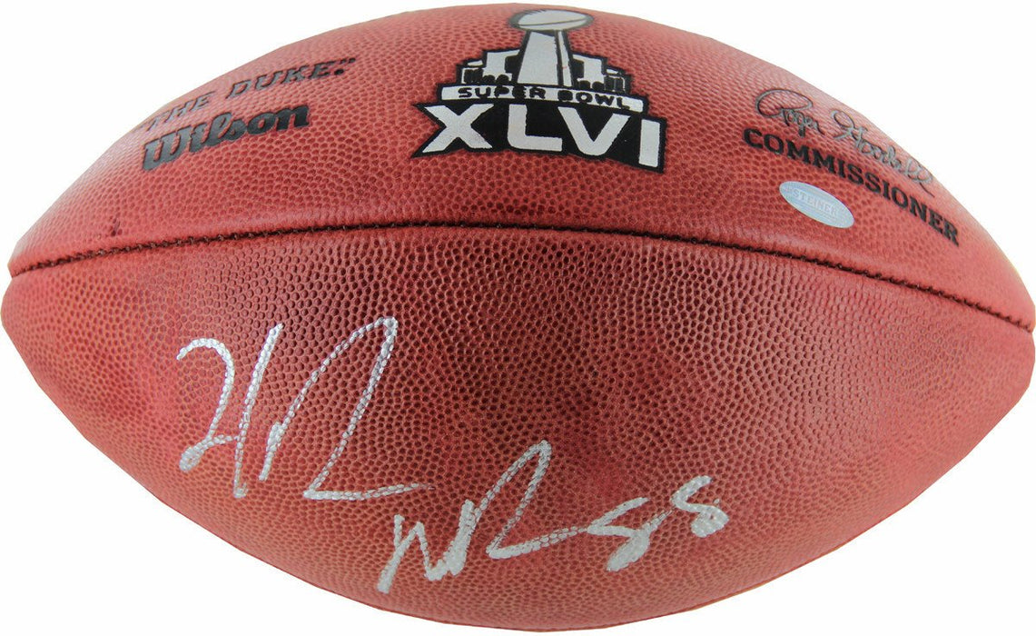 Hakeem Nicks Signed Super Bowl XLVI Football