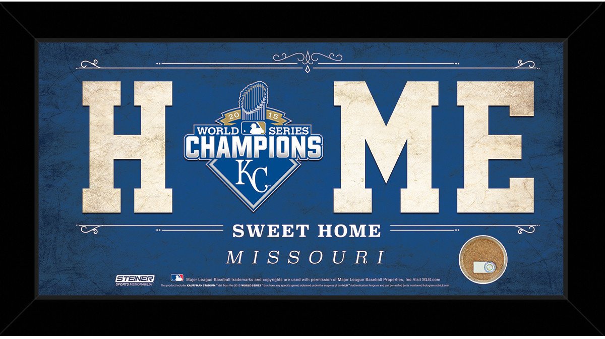 Kansas City Royals 2015 World Series Champions 10x20 Home Sweet Home Sign