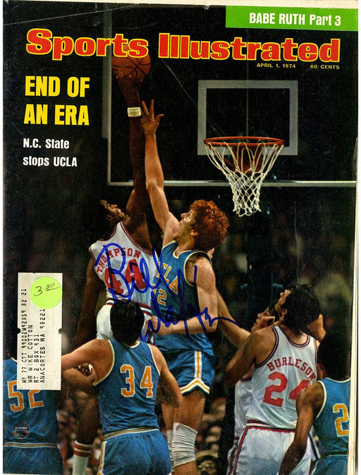 Bill Walton Signed 4/1/74 Sports Illustrated Magazine