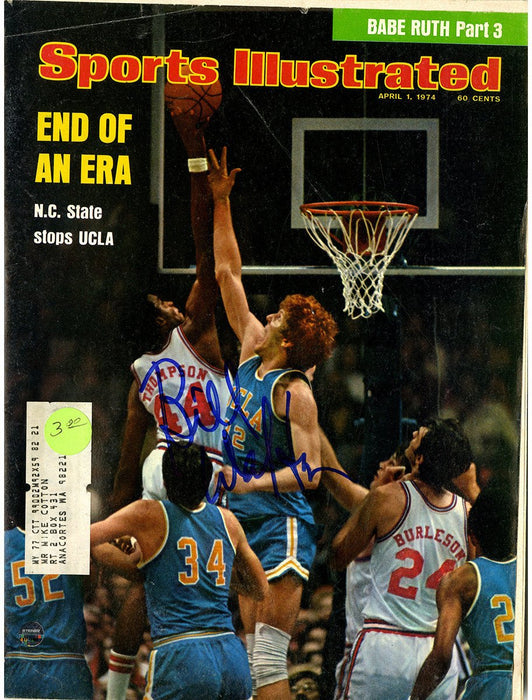 Bill Walton Signed 4/1/74 Sports Illustrated Magazine