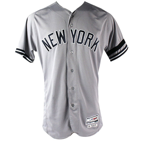 Clint Frazier Signed New York Yankees 2017 Game-Used #77 Grey Jersey (9/24/2017)(JB849993)