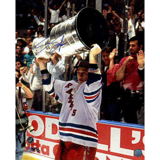 Adam Graves With Stanley Cup Overhead 16x20 Photo