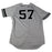 Chad Green Signed New York Yankees 2017 ALDS Game Used #57 Grey Jersey 10/5-10/11/17(JC052517)(46)