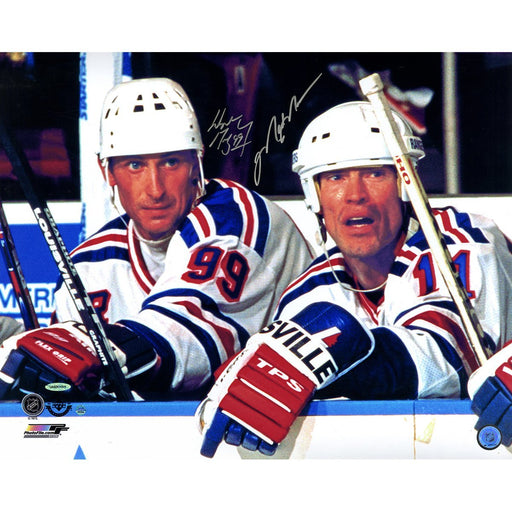 Mark Messier & Wayne Gretzky Dual Signed New York Rangers 16x20 Photo (UDA/SSM)