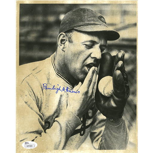 Burleigh Grimes Signed 8x10 Spitball Photo JSA