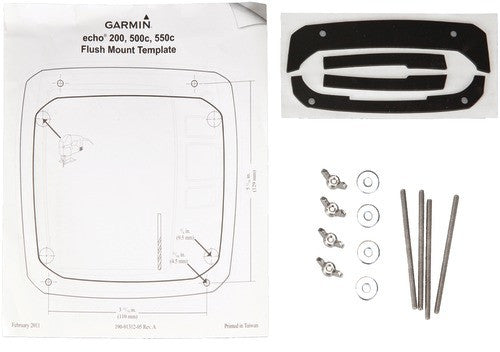 Garmin - Flush Mount Kit for echo? 200, 500C & 550C Fishfinders