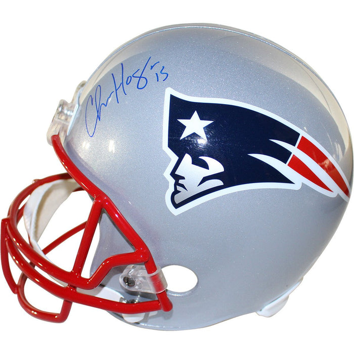 Chris Hogan Signed New England Patriots Replica Full Size Helmet