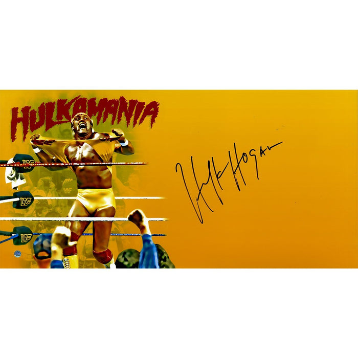 Hulk Hogan Signed 'Hulkamania' Big Sig 10x20 Photo