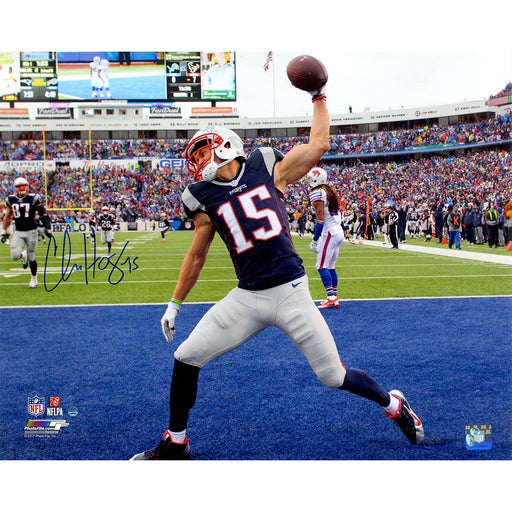 Chris Hogan New England Patriots Signed 'Spike vs Bills' 16x20 Photo