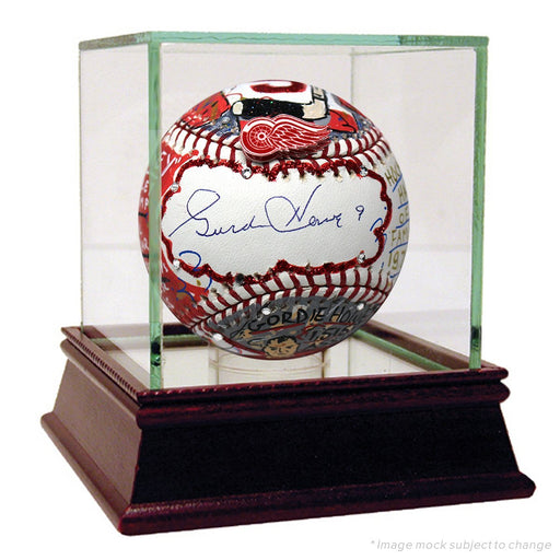 Gordie Howe Signed Charles Fazzino Pop Art Baseball PSA/DNA