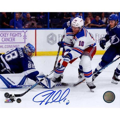 JT Miller Signed 'OT Goal vs. Tampa' 16x20 Photo