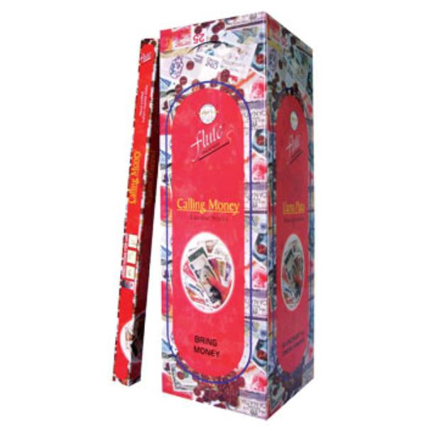 Flute Brand Square Incense- Calling Money