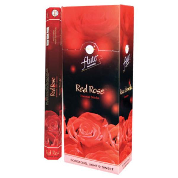 Flute Brand Hexagonal Incense- Red Rose