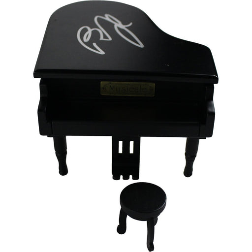 Billy Joel Signed Mini Model Piano Beckett (Signed In Silver)