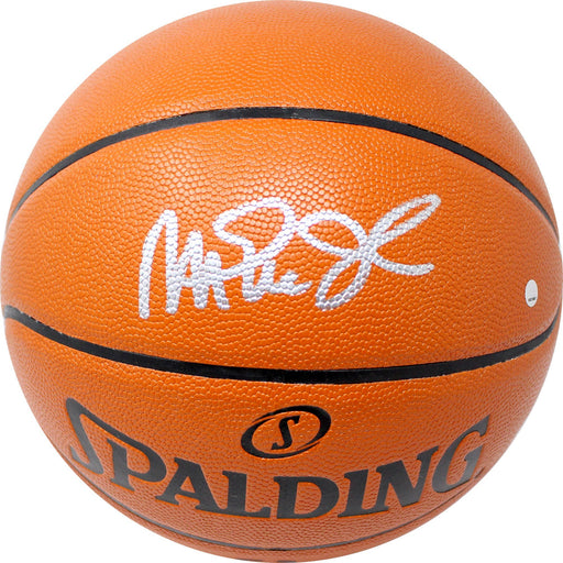 Magic Johnson Signed Spalding I/O NBA Orange Basketball