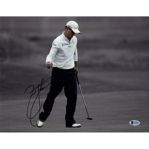 Zach Johnson Signed Fist Pump 11x14 Photo Beckett