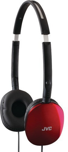 JVC - FLATS Lightweight Headband Headphones (Red)