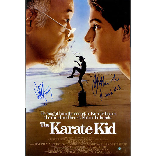 Ralph Macchio/Billy Zabka Dual Signed The Karate Kid 16x24 Poster