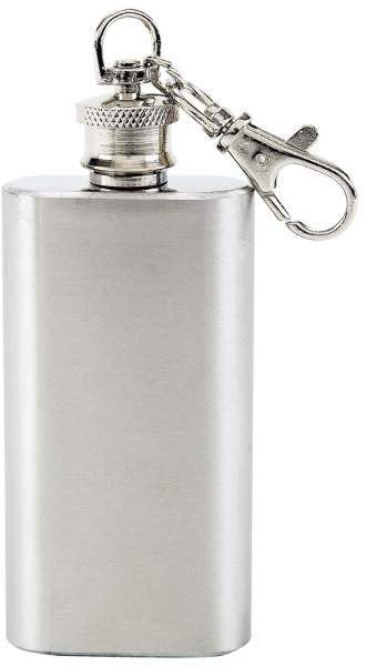 Maxam 2 oz S/S Key Chain Flask