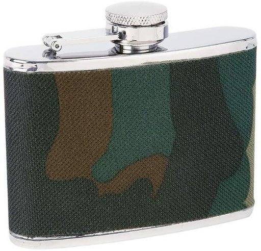 Maxam 4 oz S/S Flask with Camouflage Wrap