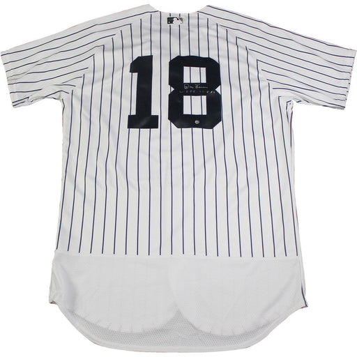 Don Larsen Signed Authentic Flex Base Home Pinstripe Jersey w/ "WS PG 10-8-56" Insc.