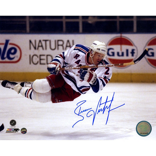 Brian Leetch In Air Horizontal 8x10 Photo