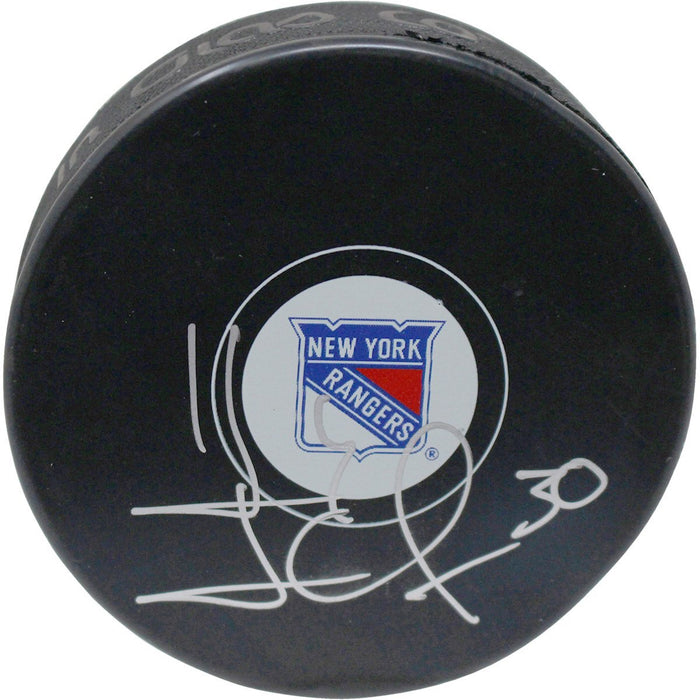 Henrik Lundqvist New York Rangers Autograph Puck