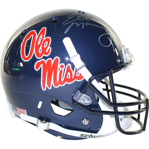 Eli Manning Signed Schutt Ole Miss Replica Full Size Helmet