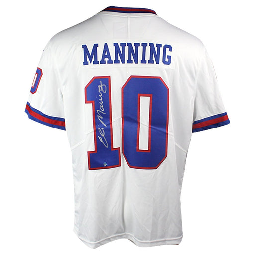 Eli Manning Signed White New York Giants Limited Twill Color Rush Jersey