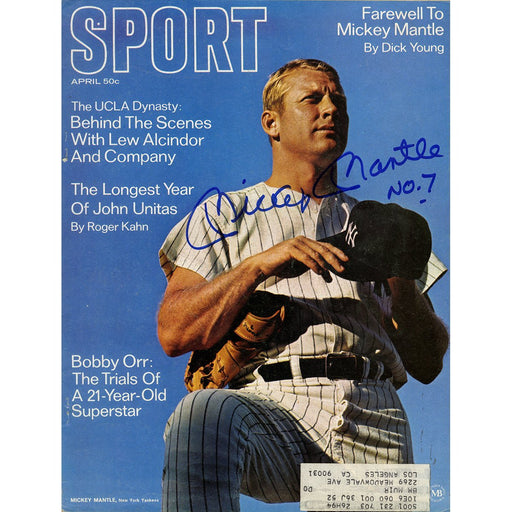 Mickey Mantle Signed Sport Magazine w/"No 7 Inscription"PSA/DNA