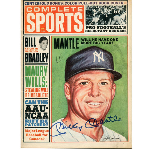 Mickey Mantle Signed Complete Sports Magazine JSA