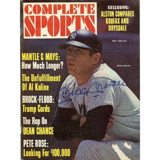 Mickey Mantle Signed 1968 Complete Sports Magazine JSA Auth