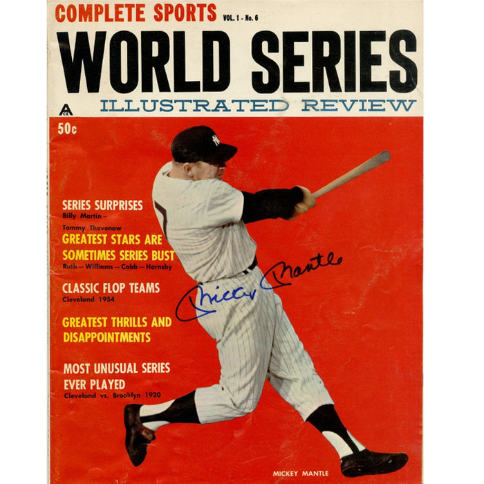 Mickey Mantle Signed Complete Sports Magazine JSA Auth