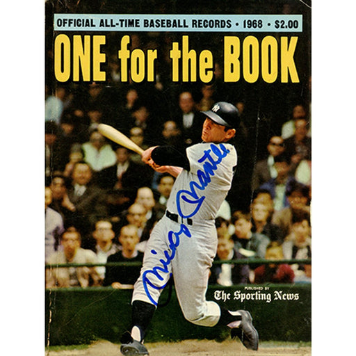 Mickey Mantle Signed The Sporting News One For The Record Book Magazine JSA