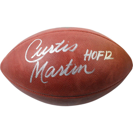 Curtis Martin Signed Duke Football w/ HOF 12 Insc