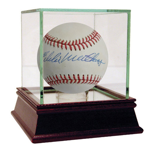 Eddie Mathews Signed ONL White Baseball JSA