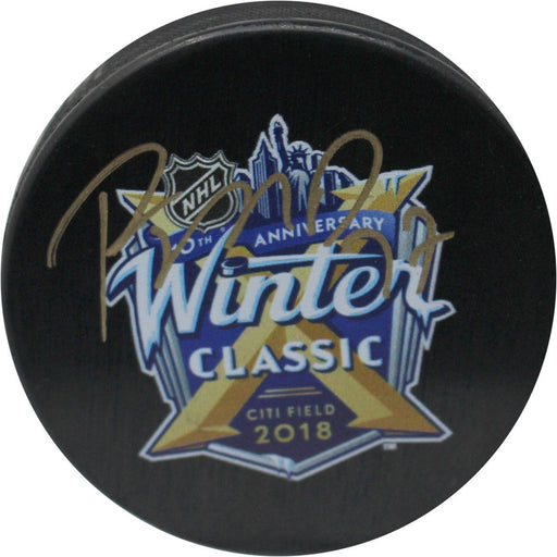 Ryan McDonagh Signed 2018 NHL Winter Classic Logo Puck