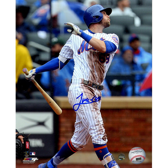 Jeff McNeil Signed 'Hitting' 8x10 Photo