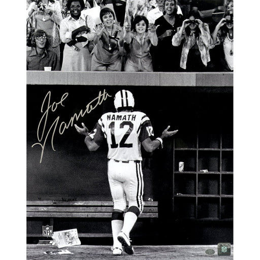 Joe Namath Signed B&W 'Shrug for the Ladies' 16x20 Photo (Namath Holo)