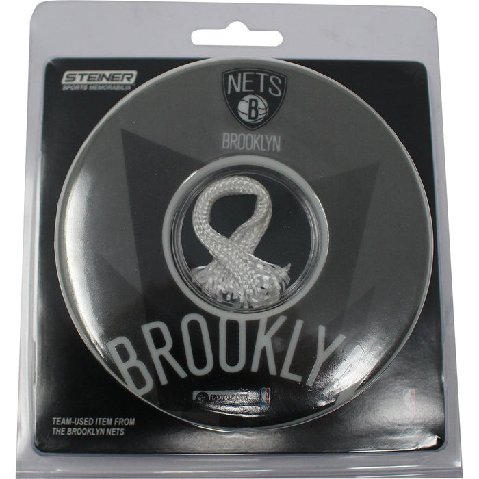 Brooklyn Nets logo 2 pack Game Used Net Coaster set