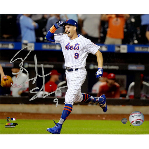 Brandon Nimmo Signed ‘First Career Walk off HR’ 8x10 Photo